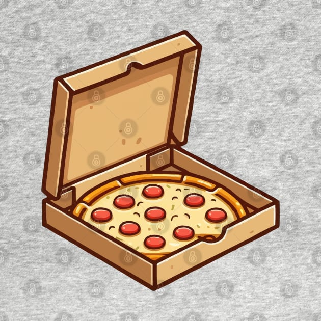 box full of pizza by fikriamrullah